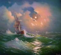 Oleg Kulagin Night storm. Copies of paintings
