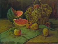 Vasily Belikov Still life with water melon Still Life