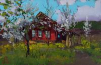 Alexey Golovchenko Flowering Rural Landscape