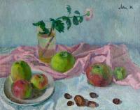 Moesey Li Still life with apples and chestnuts Still Life