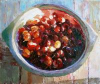 Rudnik Berries in the iron bowl Still Life