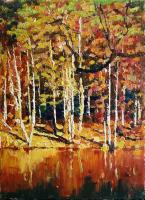 Rudnik Autumn lake Landscape